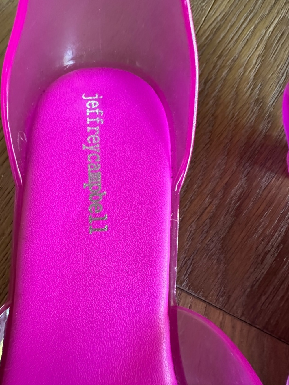 Jeffrey Campbell Gummy-THG Jelly Kitten Heel Sandals Pink Size 9 NEW - Picture 6 of 15